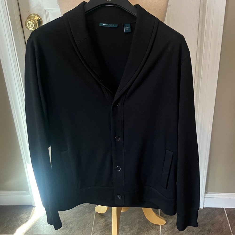 Perry Ellis Black Knit Sweater